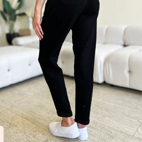 Judy Blue - Black Women Jogger Style Jeans - Picture 1 of 7